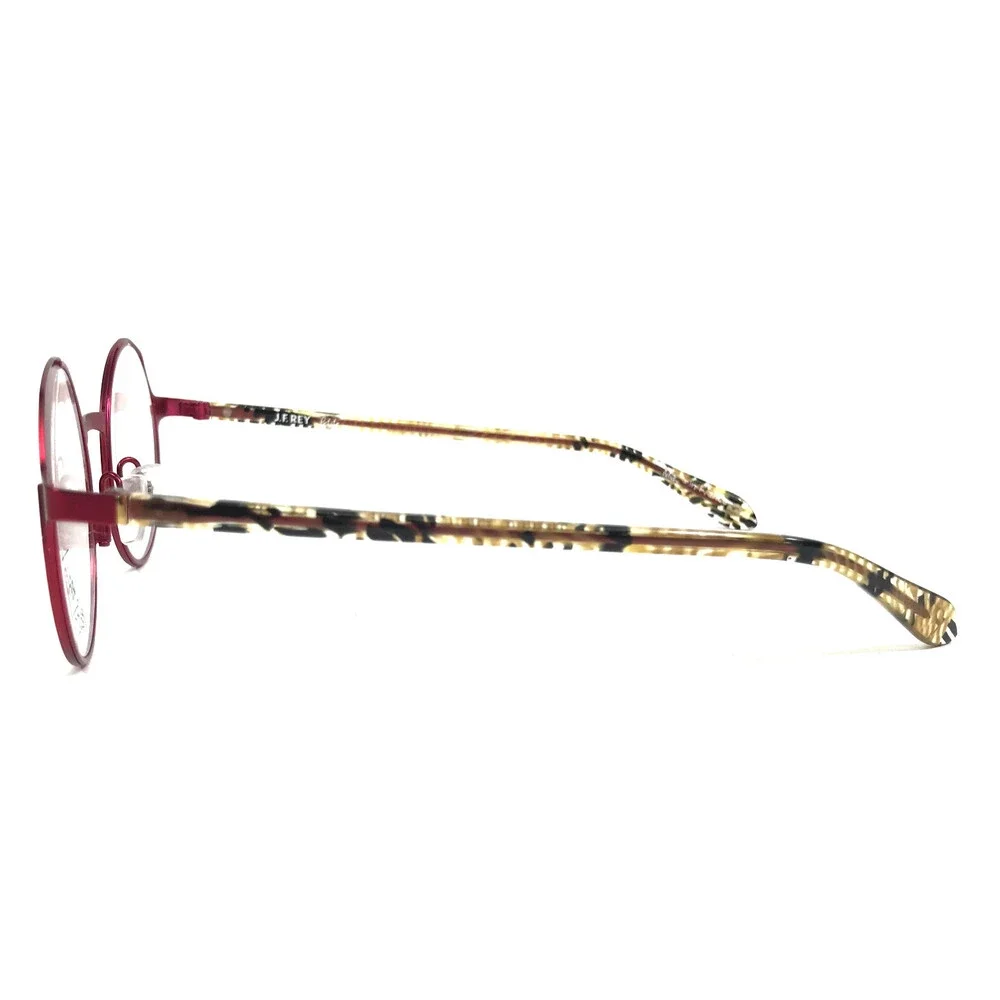 J. F. Rey Petite Eyeglasses Frames PM088 5030 Black Red Yellow Round 45-20-140